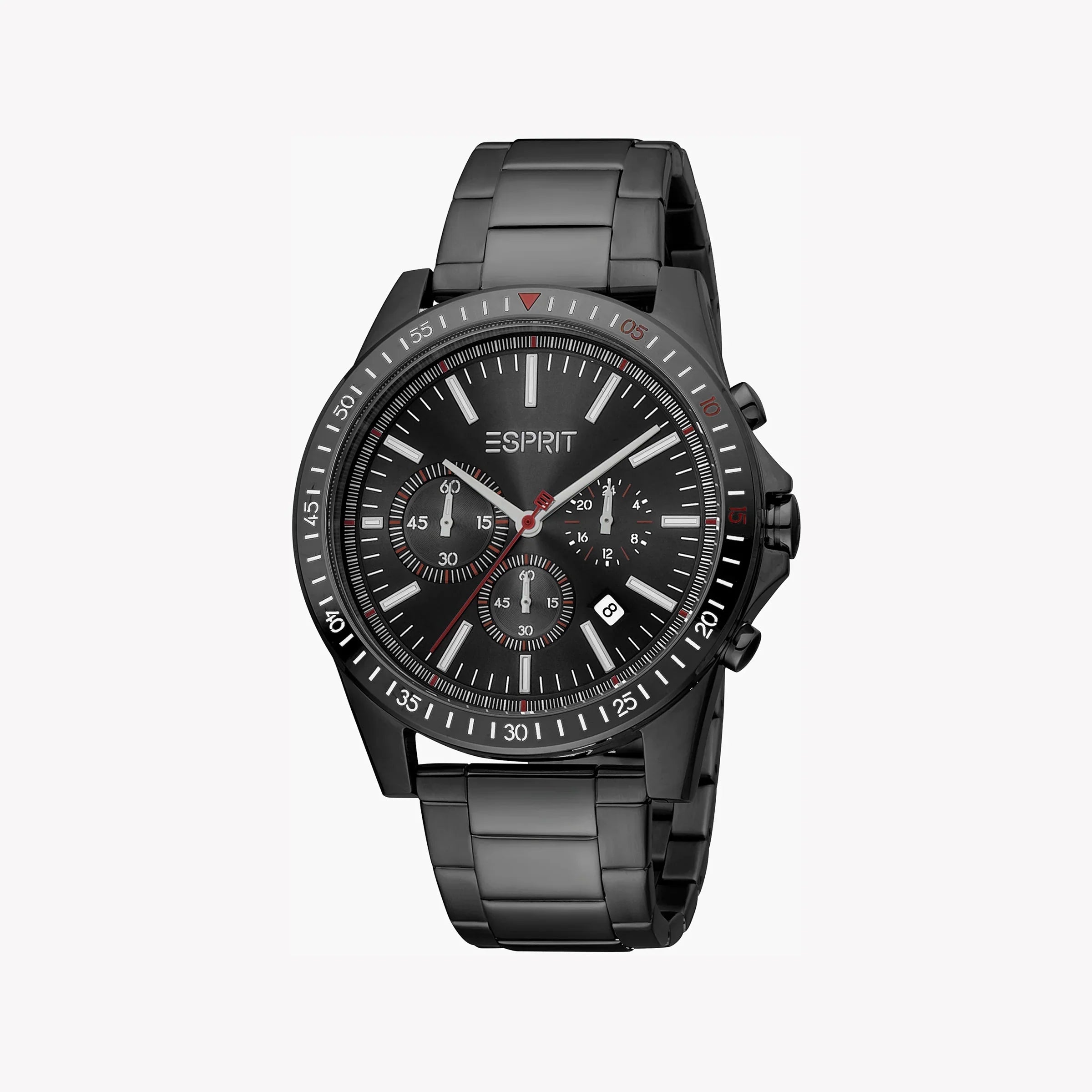 Esprit Men's Black Stainless Steel Watch, Black Dial | Es1g200m0055