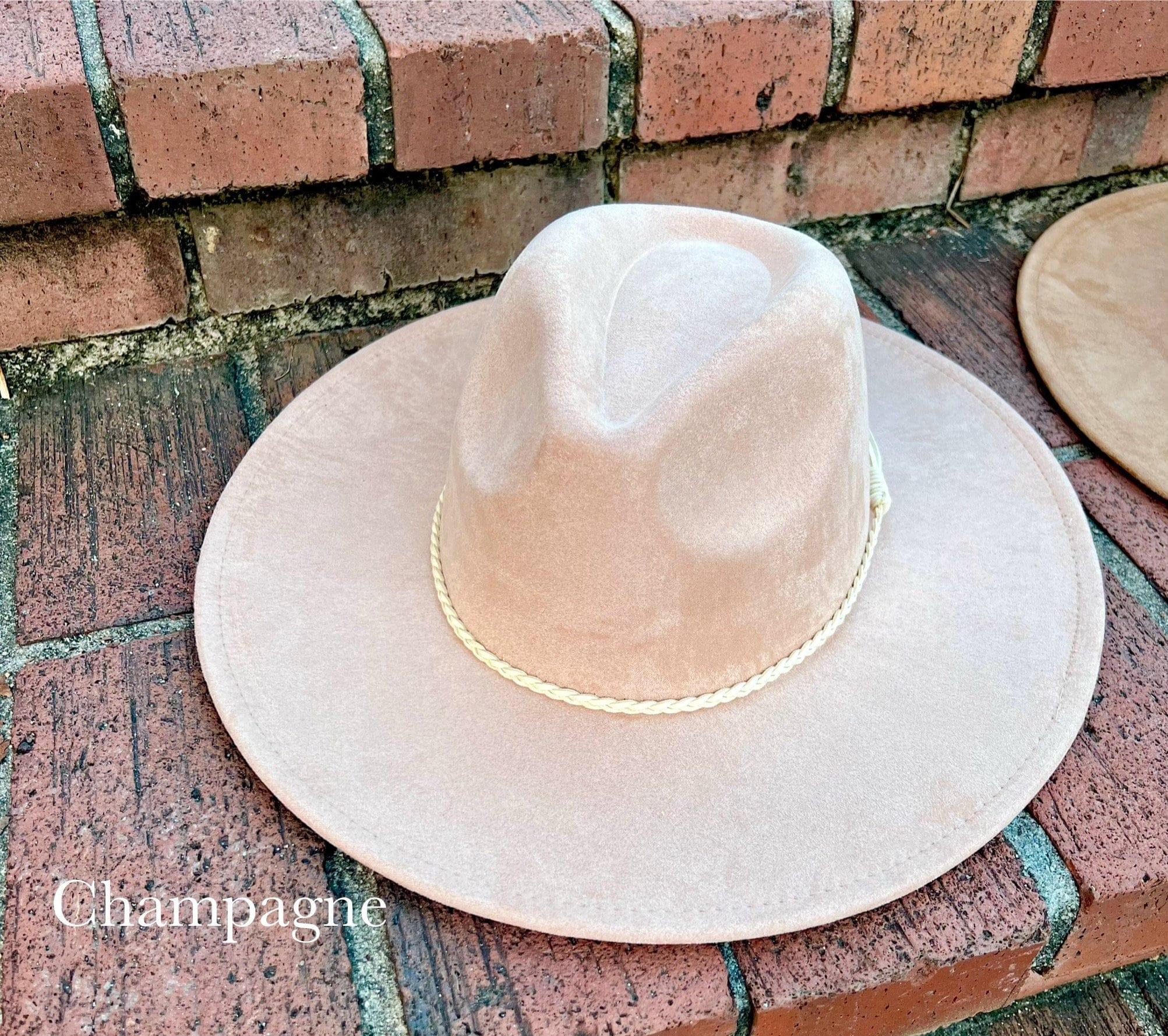 Premium Vegan Tribal Suede Fedora Hat